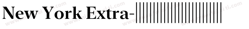 New York Extra字体转换